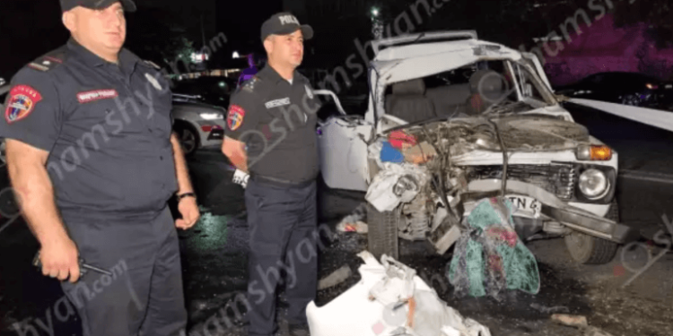 1 զոհ, 4 վիրավոր, այդ թվում՝ երեխաներ․ Երևանում բախվել են «ՎԱԶ 2121»-ն ու «Ford»-ը