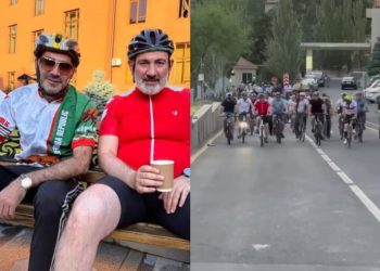 Հեծանիվի սիրահար Փաշինյանը կրկին հեծանիվ է քշել