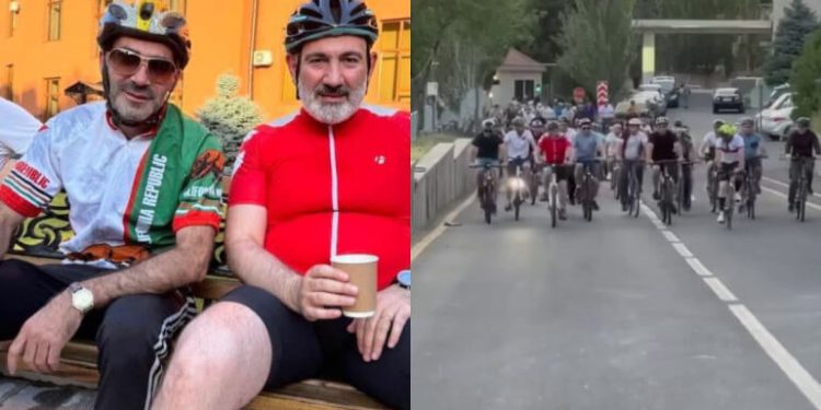 Հեծանիվի սիրահար Փաշինյանը կրկին հեծանիվ է քշել