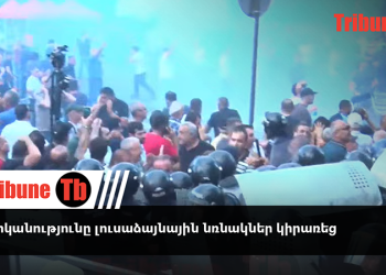 Ոստիկանությունը լուսաձայնային նռնակներ կիրառեց. տեսանյութ