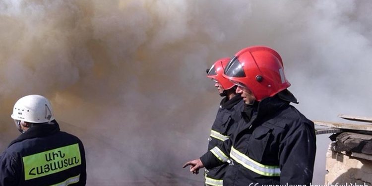 Կոտայքում չշահագործվող շինության տանիքում հրդեհ է բռնկվել