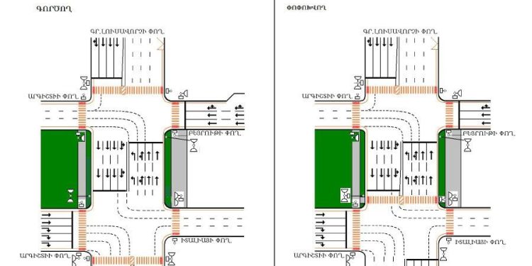 Հուլիսի 4-ից երթևեկության կազմակերպման փոփոխություն կկատարվի Գրիգոր Լուսավորչի-Արգիշտիի-Իտալիայի փողոցների խաչմերուկում