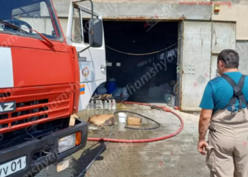Հրդեհ է բռնկվել Մասիս քաղաքում քիմիական նյութերի պահեստում. ժամանել է հրշեջների 2 մարտական հաշվարկ