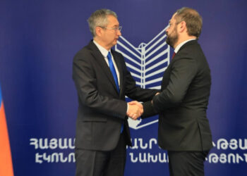 Պապոյանը Ղազախստանի դեսպանի հետ քննարկել է Ալմաթիում Հայաստանի առևտրի տան ստեղծման հնարավորությունը