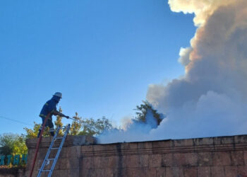 «Հաղթանակ» զբոսայգում չշահագործվող սրճարանում հրդեհ է բռնկվել