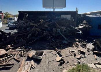 Վահագնի թաղամասի մոտակայքում բախվել են 2 բեռնատարներ. վարորդները հոսպիտալացվել են