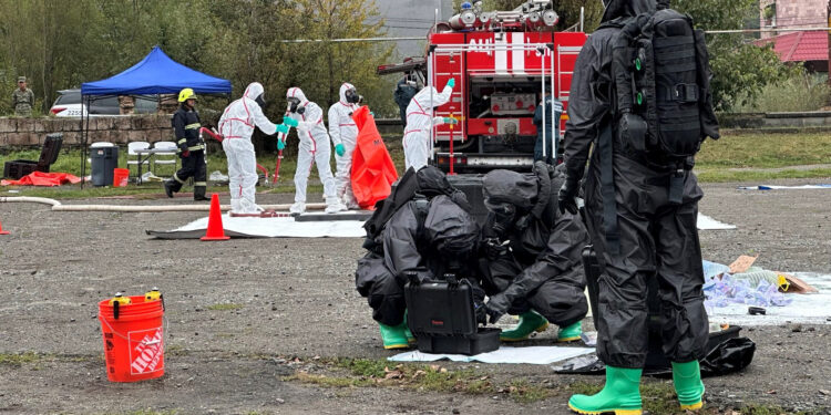 Զանգվածային ոչնչացման զենքի դեմ պայքարի շրջանակներում Հայաստանում անցկացվել է դաշտային վարժանք