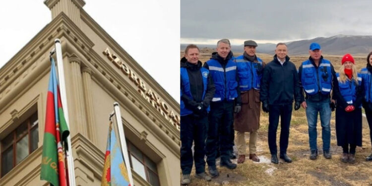 Ադրբեջանը սպառնում է «համապատասխան դիվանագիտական միջոցներ կիրառել» ի պատասխան Լեհաստանի նախագահի՝ հայ-ադրբեջանական սահման այցին