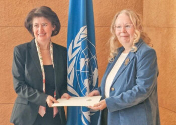 Հասմիկ Տոլմաջյանն իր հավատարմագրերն է հանձնել Ժնևի ՄԱԿ-ի գրասենյակի գլխավոր տնօրենին