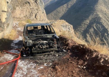 Գառնիում ավտոմեքենա է այրվել