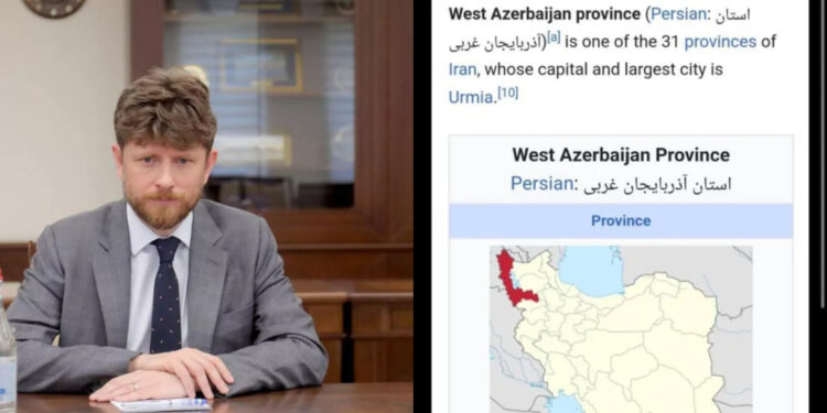 Միակը․ Ֆրանսիայի դեսպանը հրապարակել է Արևմտյան Ադրբեջան նահանգի քարտեզը