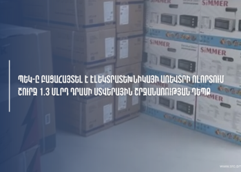 ՊԵԿ-ը բացահայտել է էլեկտրատեխնիկայի առևտրի ոլորտում շուրջ 1,3 մլրդ դրամի ստվերային շրջանառության դեպք