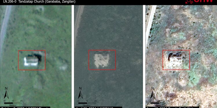 Ադրբեջանցիներն Արցախի Տանձատափ եկեղեցին ավերել են․ լուսանկարներ