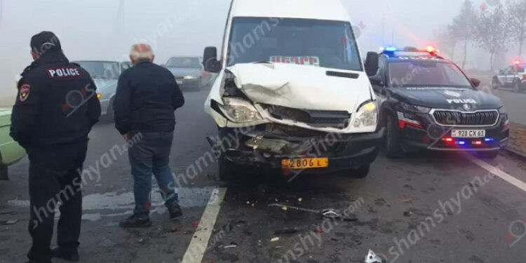Արարատի մարզում բախվել է 26 ավտոմեքենա