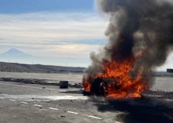 Խոշոր վթար՝ հրդեհի բռնկմամբ