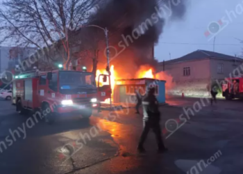 Խոշոր հրդեհ՝ Արտաշատում գործող արագ սննդի կետում