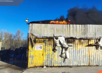 Հրդեհ Լիճք գյուղում գտնվող տեխսպասարկման կետում