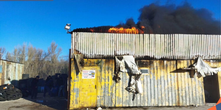 Հրդեհ Լիճք գյուղում գտնվող տեխսպասարկման կետում