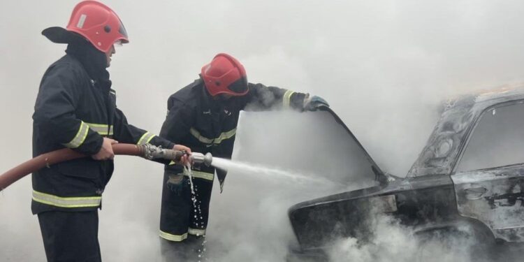 Քաղցրաշեն-Նարեկ ճանապարհին մեքենա է այրվել, կան վիրավորներ