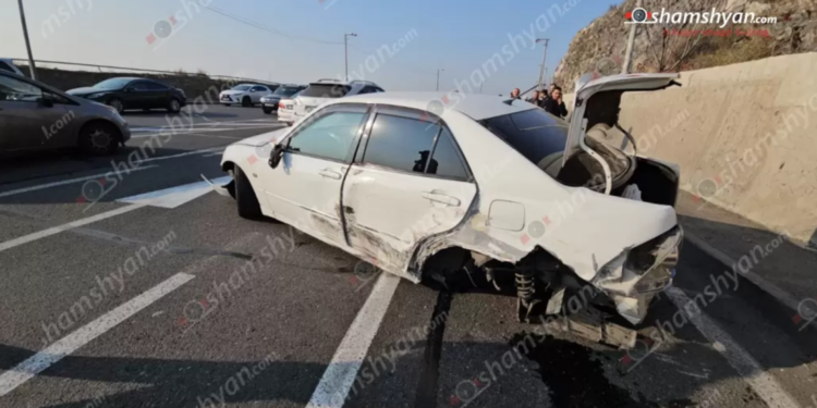 Սարալանջի փողոցում բախվել է 4 մեքենա. կա տուժած
