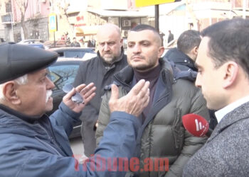 Ավինյանի դեմը կտրեց պապին ու անհարմար հարցեր տվեց. գյոզալ ճանապարհը քանդել եք. տեսանյութ