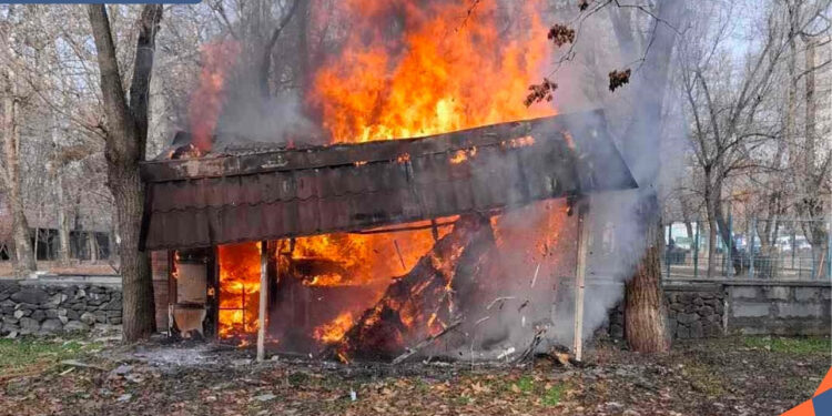 Երևանում այրվել է չշահագործվող սրճարան