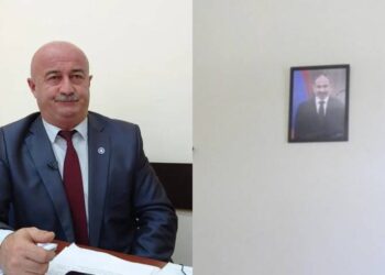 Աղազարյանի աշխատասենյակում շարունակում է պատից կախված մնալ Փաշինյանի լուսանկարը. «Հրապարակ»