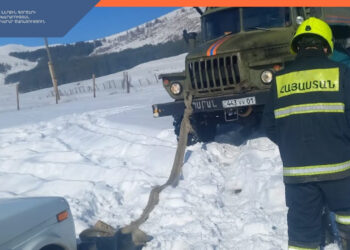 Փրկարարներն արգելափակումից դուրս են բերել 8 ավտոմեքենա
