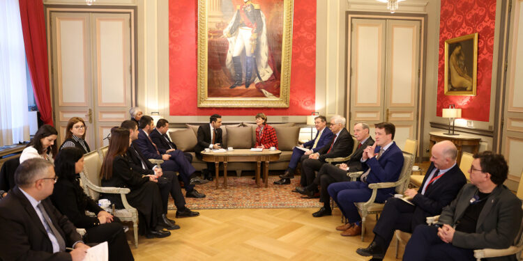 Ալեն Սիմոնյանը Բելգիայի գործընկերոջ հետ քննարկել է ՀՀ-ԵՄ հարաբերությունների խորացման օրակարգը