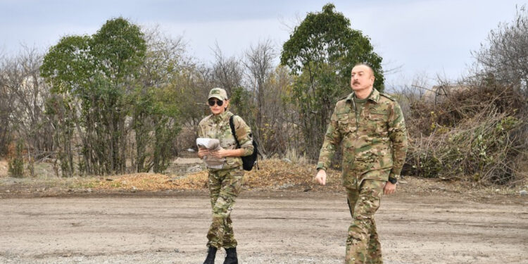 Ալիևը կնոջ հետ Արցախում է