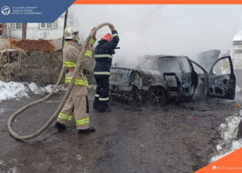 Գորիսում ավտոմեքենա է այրվել