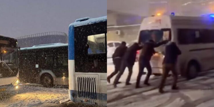 Ավտոբուսներն ու շտապօգնության մեքենաները երթևեկում են ձմեռային անվադողերով. քաղաքապետարան