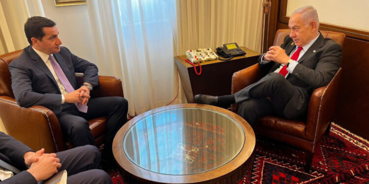 Նեթանյահուն Ալիևի օգնականի հետ քննարկել է տարածաշրջանային իրադարձությունները