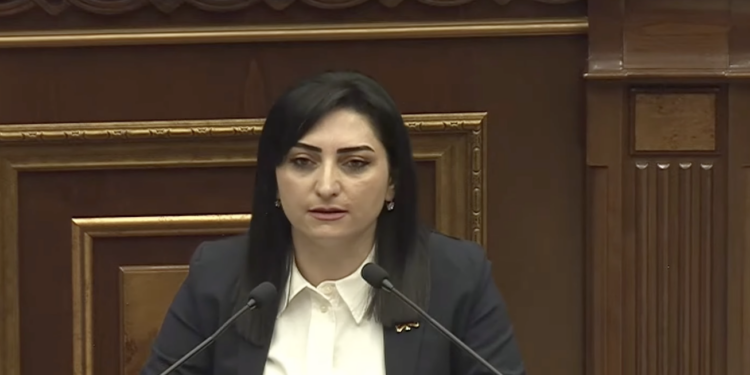 Կին պատգամավորի մազերից քաշելով՝ դուրս եք հանում դահլիճից, է՞ս արժեքներով եք ԵՄ գնում. Թ. Թովմասյան. տեսանյութ