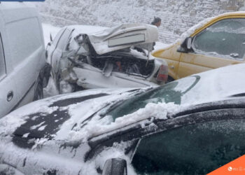 Բախվել է մոտ 20 տրանսպորտային միջոց