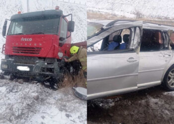 Երևան-Գյումրի ավտոճանապարհին բախվել են «Iveco»-ն և «Volkswagen»-ը. կան տուժածներ