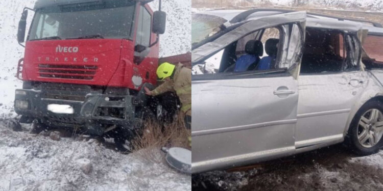 Երևան-Գյումրի ավտոճանապարհին բախվել են «Iveco»-ն և «Volkswagen»-ը. կան տուժածներ