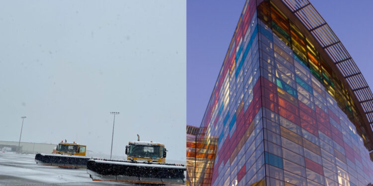 Ձնամաքրվել է վազքուղին, իրականացվել են օդանավերի հակասառեցման աշխատանքներ և ապահովվել են անվտանգ թռիչք-վայրէջքներ. «Զվարթնոց» օդանավակայան