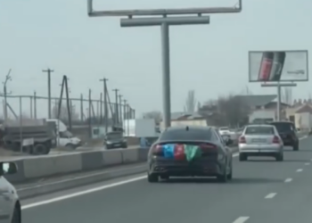 Ադրբեջանի դրոշով տրանսպորտային միջոցն ու վարորդը ներկայացվել են ոստիկանության բաժին. ՆԳՆ