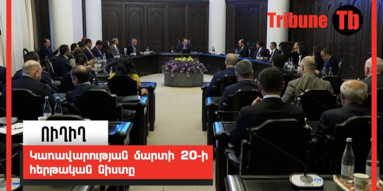 Կառավարության մարտի 20-ի հերթական նիստը. ՈՒՂԻՂ