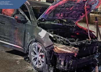 Ավտոմեքենայում բռնկված հրդեհը մարվել է․ տուժածներ չկան