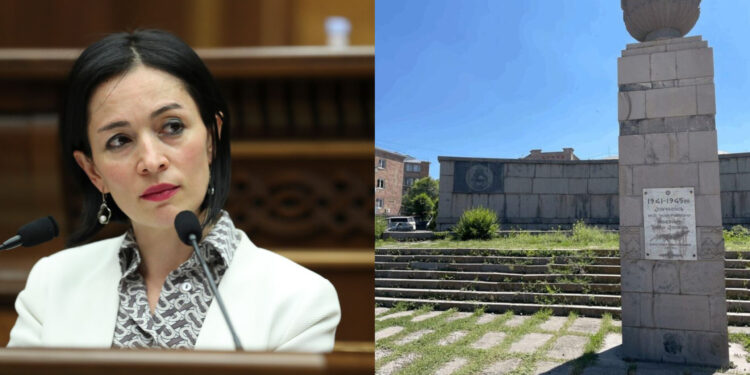 Ժաննա Անդրեասյանի գրությունը մեր ձեռքի տակ է՝ Հայրենական պատերազմի զոհերի հուշարձանն ուզում են հանել, տեղը շատրվաններ դնել