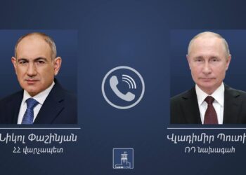 Տեղի է ունեցել Փաշինյանի հեռախոսազրույցը Վլադիմիր Պուտինի հետ