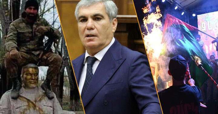 Շուշիում եղբոր արձանի պղծումից չնեղված Արամ Սարգսյանը նեղվել է Ադրբեջանի դրոշի այրումից