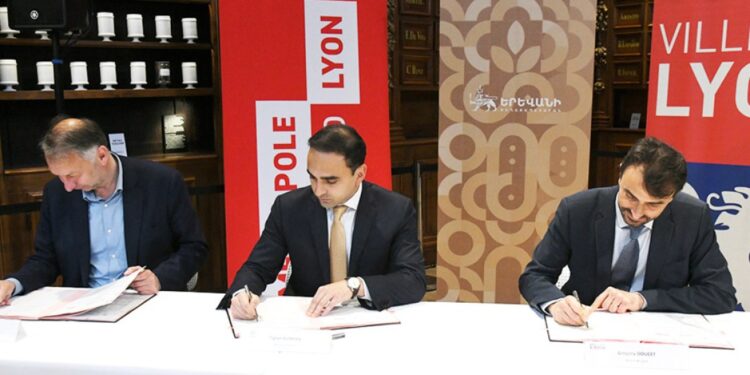 Ստորագրվել է Երևան-Լիոն-Լիոնի մետրոպոլիա եռամյա համագործակցության համաձայնագիր