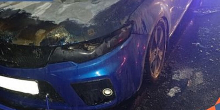 Զաքյան փողոցում ավտոմեքենա է այրվել