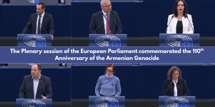 Եվրախորհրդարանում ոգեկոչել են Հայոց ցեղասպանության տարելիցը, զուգահեռներ անցկացրել Արցախում իրականացված էթնիկ զտման հետ