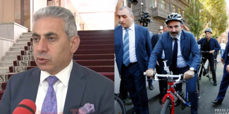 Իր վրա ջուր պզզցնող, իբր ավտոբուս նստող էդ դերասանն ասում էր՝ շարասյունը պտի կարմիրի տակ կանգնի. տեսանյութ