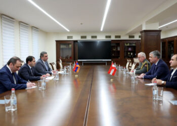 Սուրեն Պապիկյանն ու Ավստրիայի դեսպանը քննարկել են պաշտպանության բնագավառում համագործակցության հեռանկարները