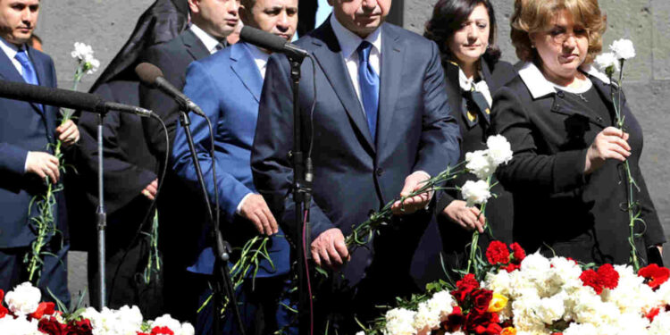 «ՀՀ-ի կառավարիչները պետք է չմոռանան, որ 110 տարի առաջ այս օրերին ընդհատված միլիոնից ավելի կյանքերը երբեք չեն կարող դառնալ սակարկման առարկա, և Ցեղապանության աներկբա իրողությունը չի կարող ներկայացվել որպես «խաղաղության խոչընդոտ»»․ Սերժ Սարգսյան